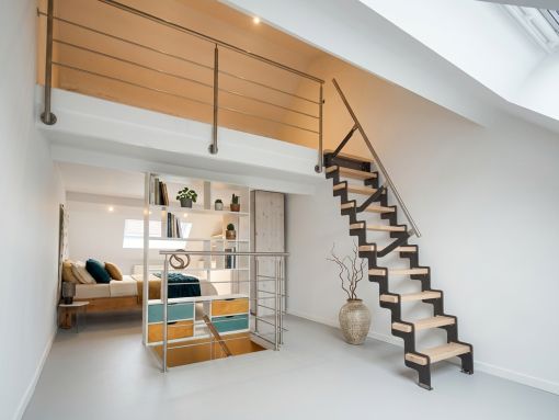 Escalier UP : petit escalier gain de place, économique et sur mesure