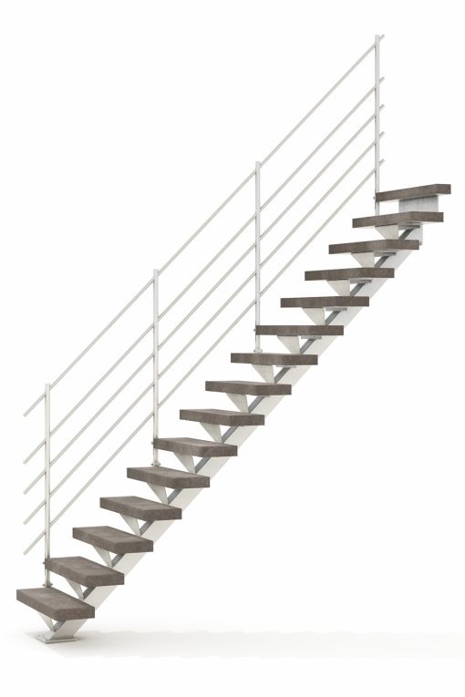 LOGI EXT : escalier extérieur moderne en inox sur mesure