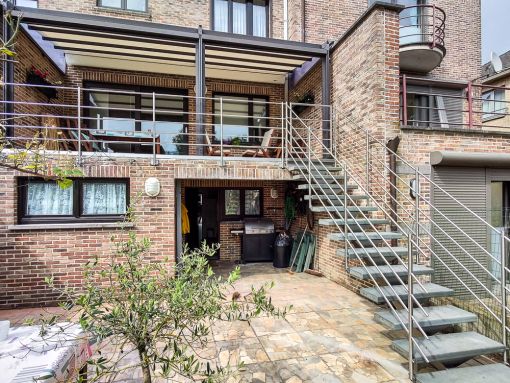 LOGI EXT : escalier extérieur moderne en inox sur mesure