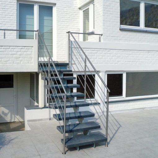 GRADE UP EXT : escalier extérieur design galvanisé et durable