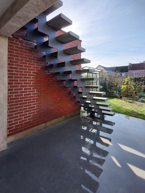 GRADE UP EXT : escalier extérieur design galvanisé et durable