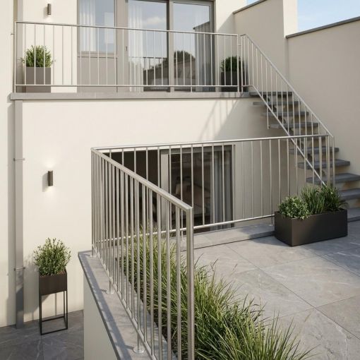 BALUSTRADE EXTERIEUR : en inox sur mesure pour terrasses et escaliers