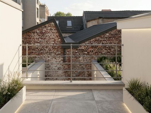 BALUSTRADE EXTERIEUR : en inox sur mesure pour terrasses et escaliers