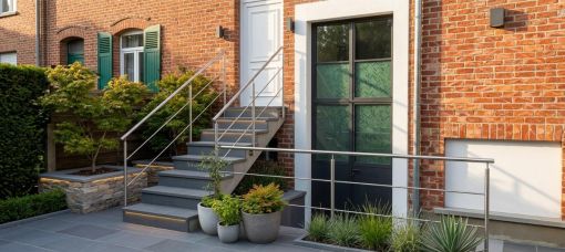 BALUSTRADE EXTERIEUR : en inox sur mesure pour terrasses et escaliers