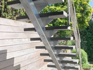 LOGI EXT : escalier extérieur en inox