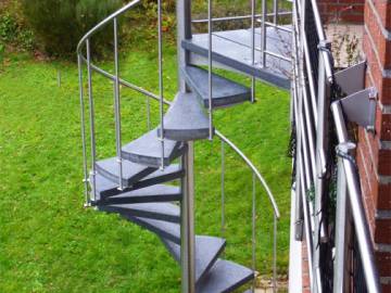 OUTINOX - Draaitrap in inox voor buiten