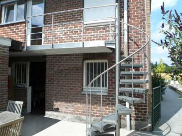 OUTINOX - Draaitrap in inox voor buiten