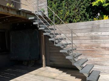 LOGI EXT : escalier extérieur en inox