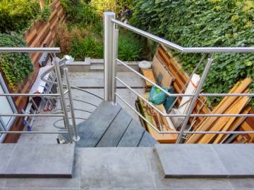 OUTINOX - Draaitrap in inox voor buiten
