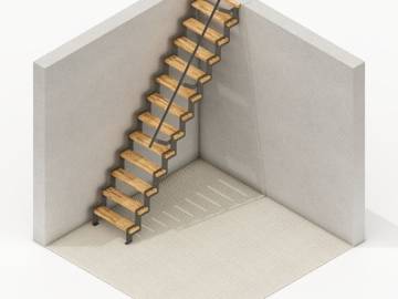 ÜP - Trapje voor zolder of mezzanine