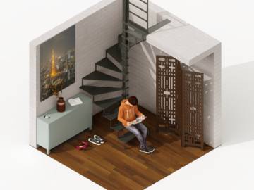 Steel Up : Escalier Colimaçon en Acier – Design Minimaliste | SPIRA