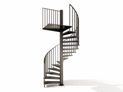CLASSIC : escalier colimaçon en tôle pliée