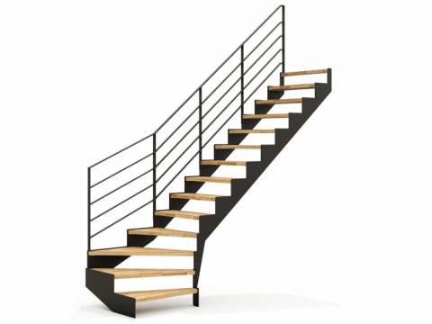 UP and DOWN - Trap in staalplaat