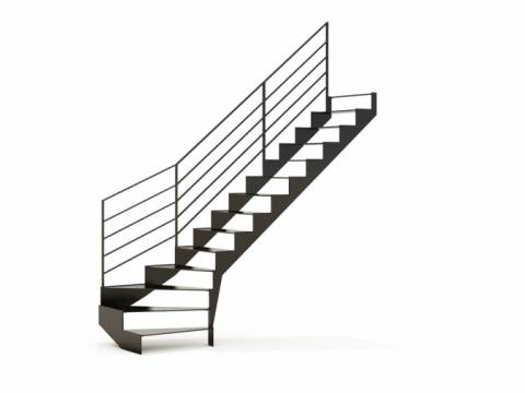 UP and DOWN: Designtrap in Metaal, Minimalistisch en Modern | SPIRA
