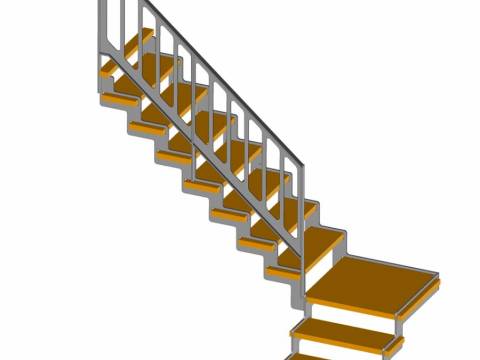 ÜP! GRANDE : escalier intérieur en acier avec marches en bois ou acier