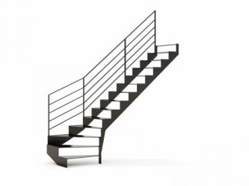 UP and DOWN: Designtrap in Metaal, Minimalistisch en Modern | SPIRA
