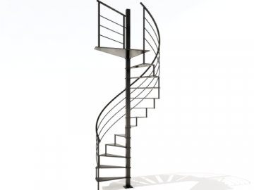 CIRCLE STEEL: Minimalistische stalen wenteltrap | SPIRA